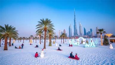 Ski Dubai activities and snow experience